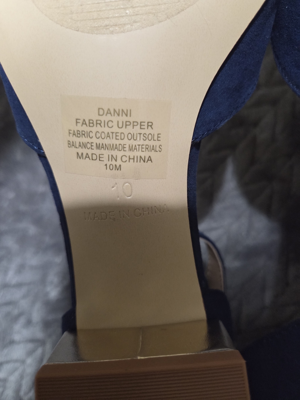 Kaari Blue Navy Open-Toe Ankle-Strap Heels - Picture 4 of 5